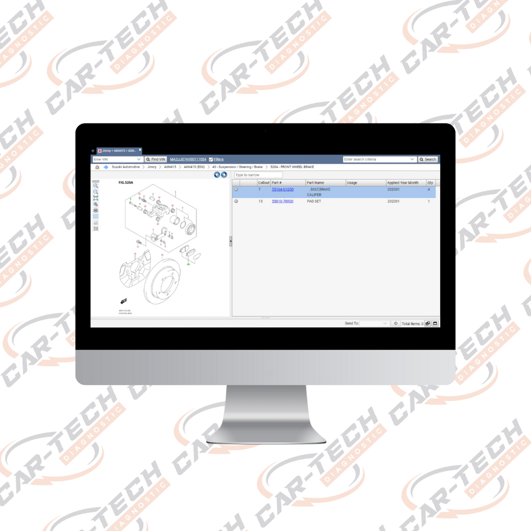 Suzuki EPC Online Access - Görsel 2
