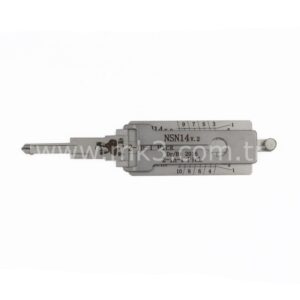 Original Lishi 2-in-1 Pick Decoder Tool NSN14-AG 10 Cuts For Nissan Anti Glare Type