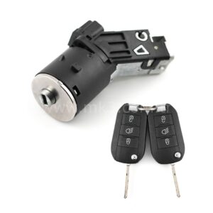 Citroen C4 Peugeot 208 2008 308 Kontak Anahtarı Çevirmeli Uzaktan Anahtar 3 Pin - 9673257480