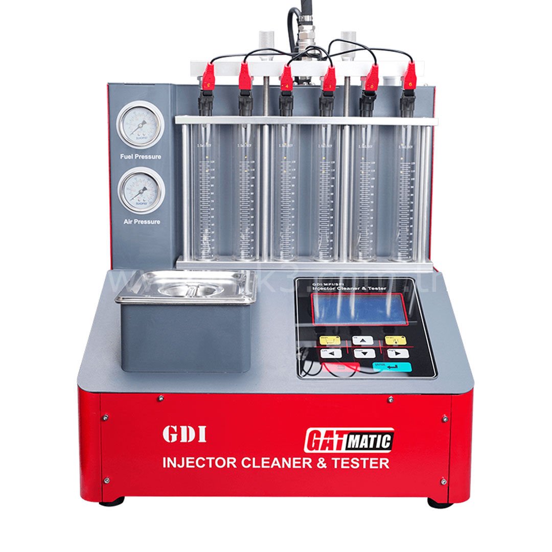 GATmatic GI600DA, GDI EFI Benzin Enjektör Temizleme ve Akış Test Makinesi 6 Silindiri Destekler - Görsel 7