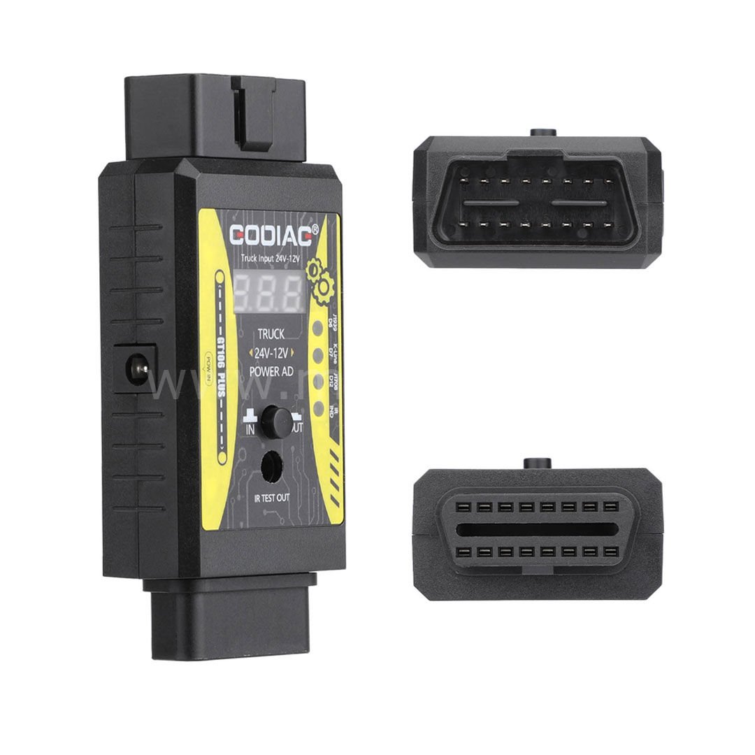 GODIAG GT106 PLUS 24V ila 12V Ağır Hizmet Kamyon Adaptörü - Görsel 3