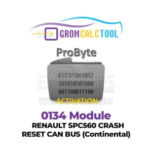 GromCalcTool 0134 Modülü Renault SPC560 Çarpışma Sıfırlama CAN BUS (Continental)