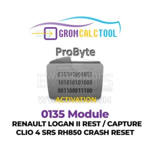 GromCalcTool 0135 Modülü Renault Logan II Dinlenme / Yakalama / Clio 4 SRS RH850 Çökme Sıfırlama
