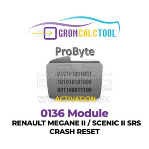 GromCalcTool 0136 Modülü Renault Megane II / Scenic II SRS Kaza Sıfırlama