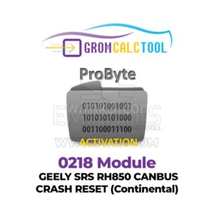 GromCalcTool 0218 Modülü GEELY SRS RH850 CANBUS ÇARPMA SIFIRLAMA (Continental)