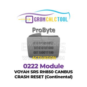 GromCalcTool 0222 Modülü Voyah SRS RH850 CANBUS Çökme Sıfırlama (Continental)