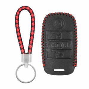 Kia Smart Kumanda Deri Kılıfı 4 Butonlu
