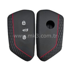 KD B33 Volkswagen Golf 8 Smart Silikon Kumanda Kabı 3 buton
