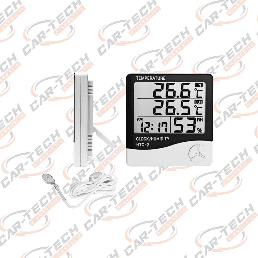 Saatli Nem Ölçer ve Dijital Termometre – WL-041 WELLHISE HTC-2